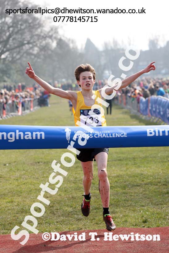 Boys under-13s 2016 Inter Counties Cross Country Champs. and Cross Challenge Final, Cofton Park, Birmingham. Photo: David T. Hewitson/Sports for All Pics
